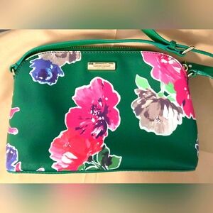 AUTHENTIC Kate Spade New York Floral Green Multi Color Crossbody
